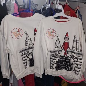 2 Elf On The Shelf Graphic Sweatshirts